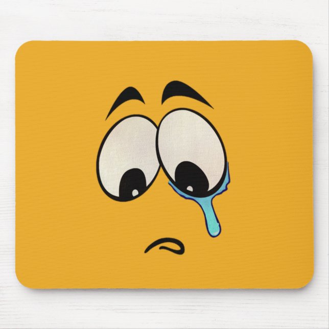Sad Emoji Mouse Mat (Front)