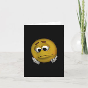 Sad Emoticon Card