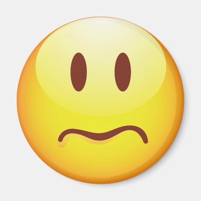 Sad Emoticon Magnet (Front)