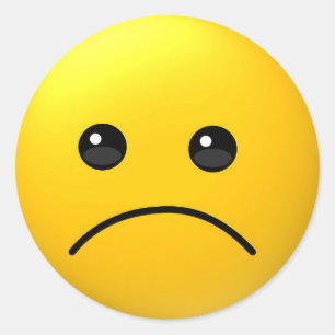 Sad expression emoji sticker