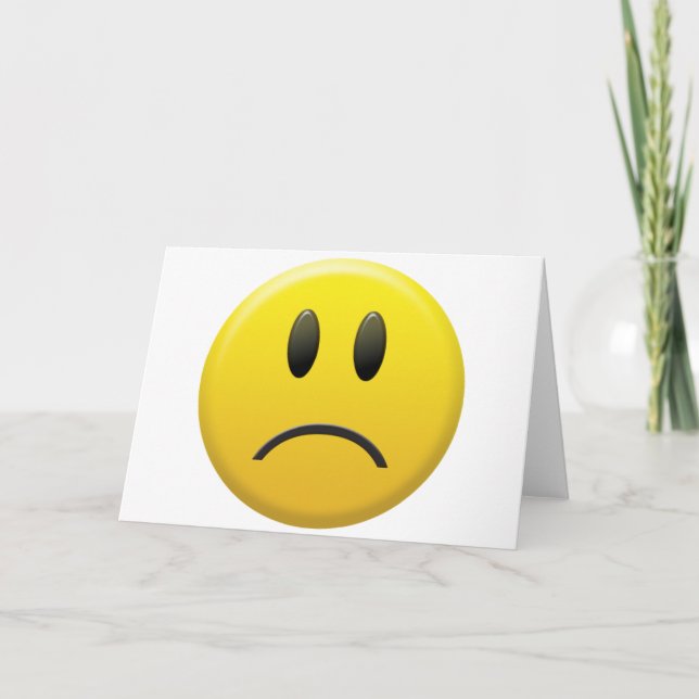 Sad Face Card (Front)