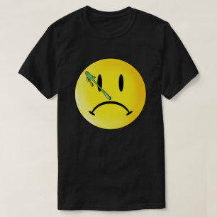Sad Face emoji with Booger T-Shirt