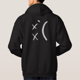Sad Face Hoodie - Black