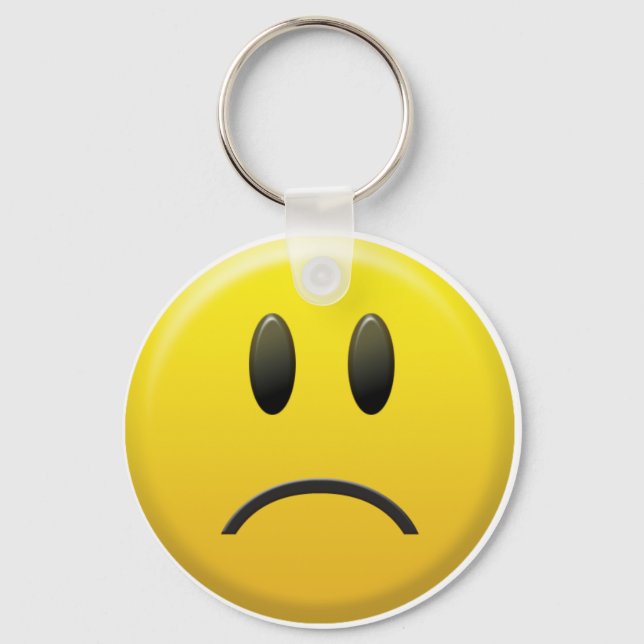 Sad Face Key Ring (Front)