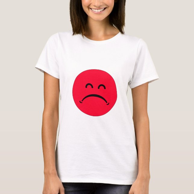 sad face  T-Shirt (Front)