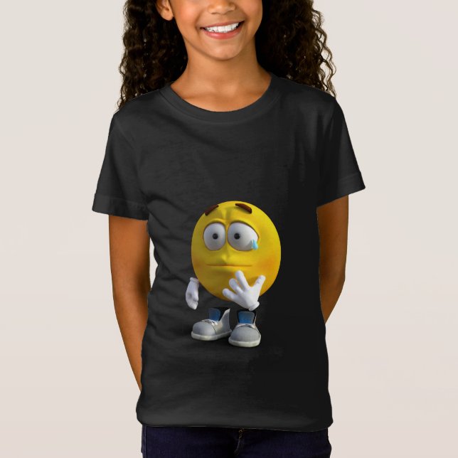 Sad Face Tear Eye T-Shirt (Front)