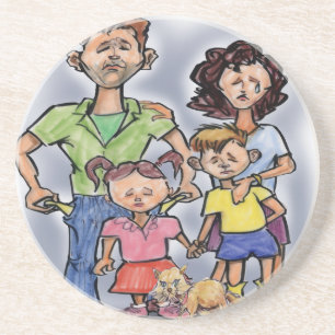 Sad Family Coaster