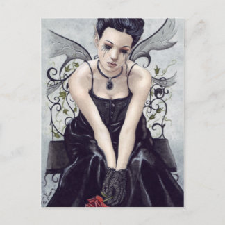 Sad Gothic Victorian Fairy Postcard