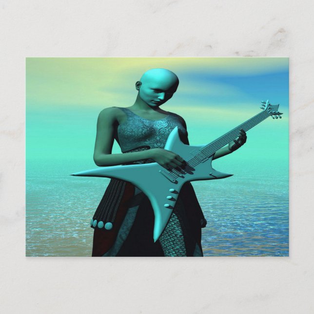 Sad Guitar Postcard (Front)