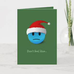 Sad / Happy Face Christmas card