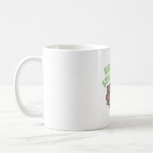 Sad Hippo Eat Greens Still Chubby Funny Diet Coffee Mug