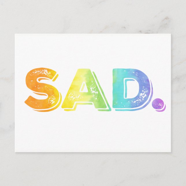 SAD Ides of Trump LGBT Protest Postcard (Front)