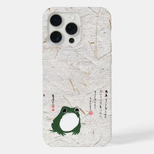 Sad Japanese Frog Toad 19th Century iPhone 15 Pro Max Case