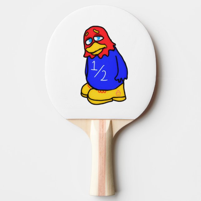 Sad Jayhawk  Ping Pong Paddle (Front)