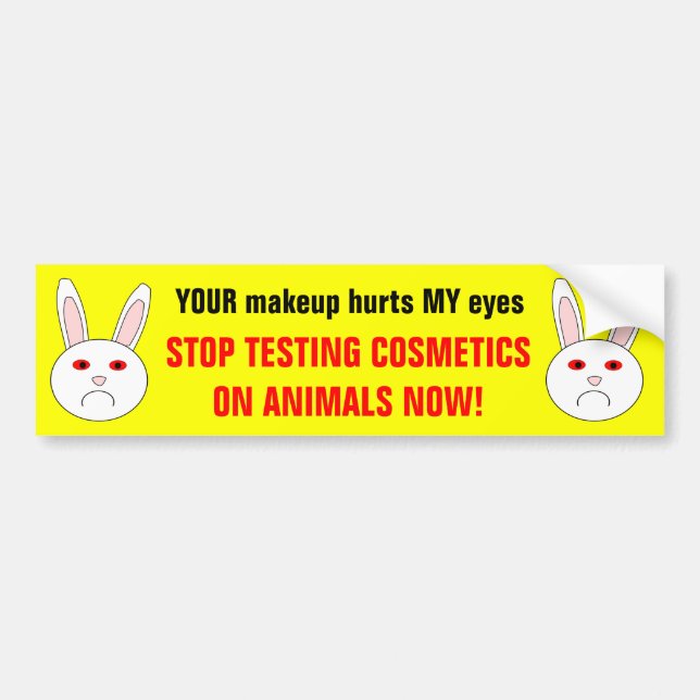 Sad Lab Rabbit Bumper Sticker (Front)