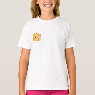 Sad Little Cartoon Swiss Cheese Kids T-Shirt