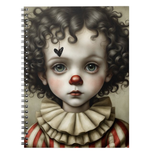 Sad Little Clown Notebook Journal (Front)