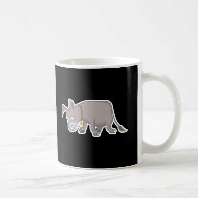 sad little donkey coffee mug (Right)