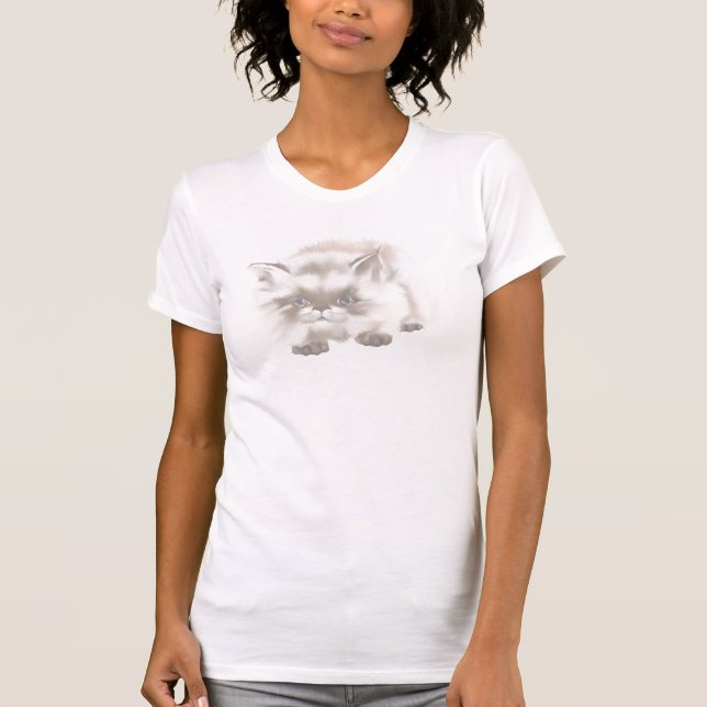 Sad Little Kitty  T-Shirt (Front)