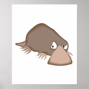 sad little platypus poster