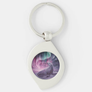 Sad lonely seal key ring