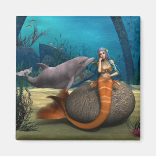 Sad Mermaid Magnet