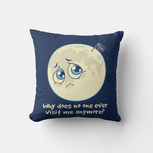 Sad Moon Cushion (Front)