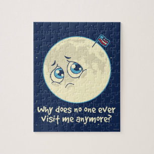Sad Moon Jigsaw Puzzle