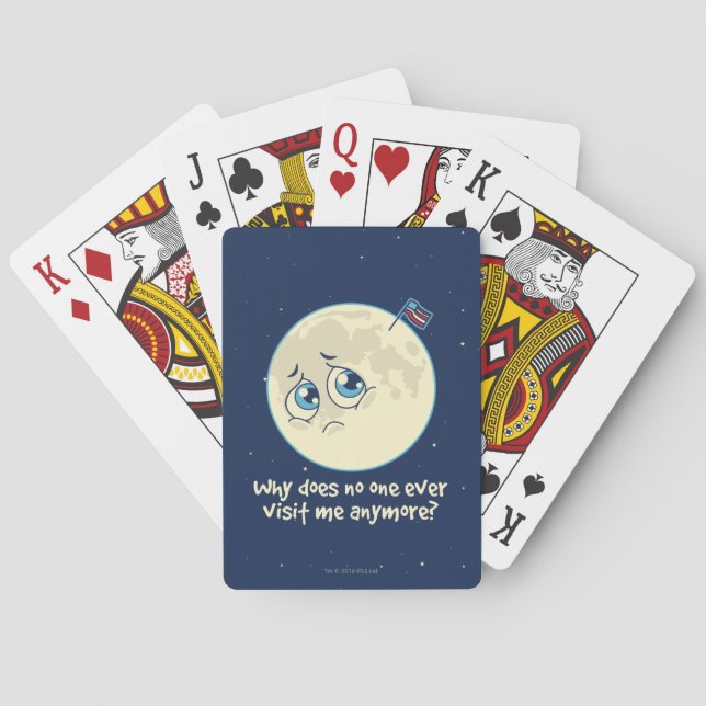 Sad Moon Playing Cards (Back)