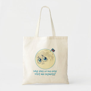 Sad Moon Tote Bag