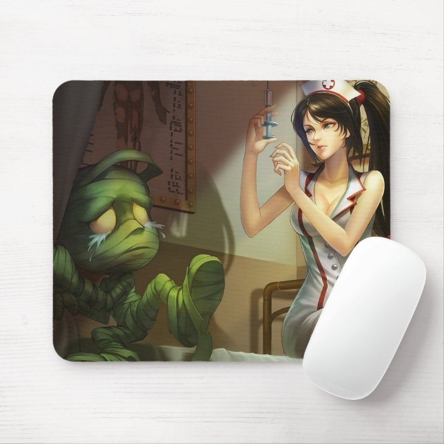 Sad Mummy Gaming Mousepad | Customisable Mousepad (With Mouse)