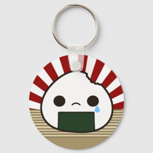 Sad Onigiri Key Ring