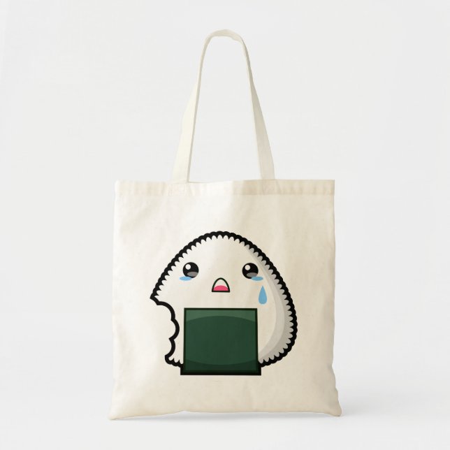 Sad Onigiri Tote Bag (Front)