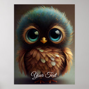Sad Owl.  Poster