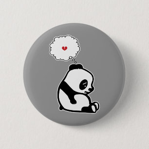 Sad Panda 6 Cm Round Badge