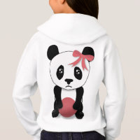 Sad Panda Hoodie for Girls