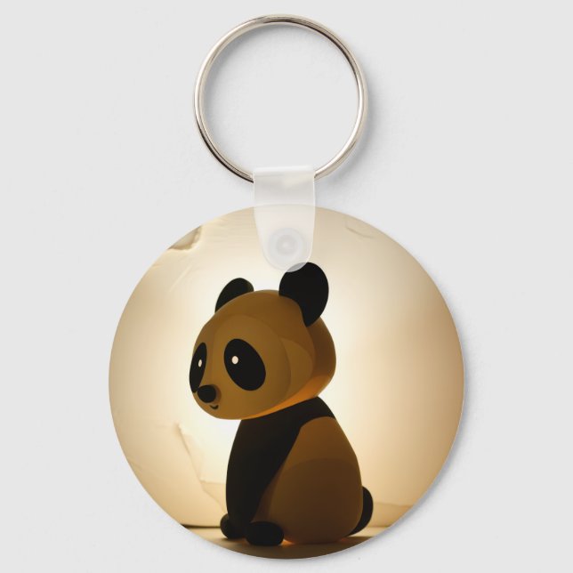 Sad Panda Key Ring (Front)