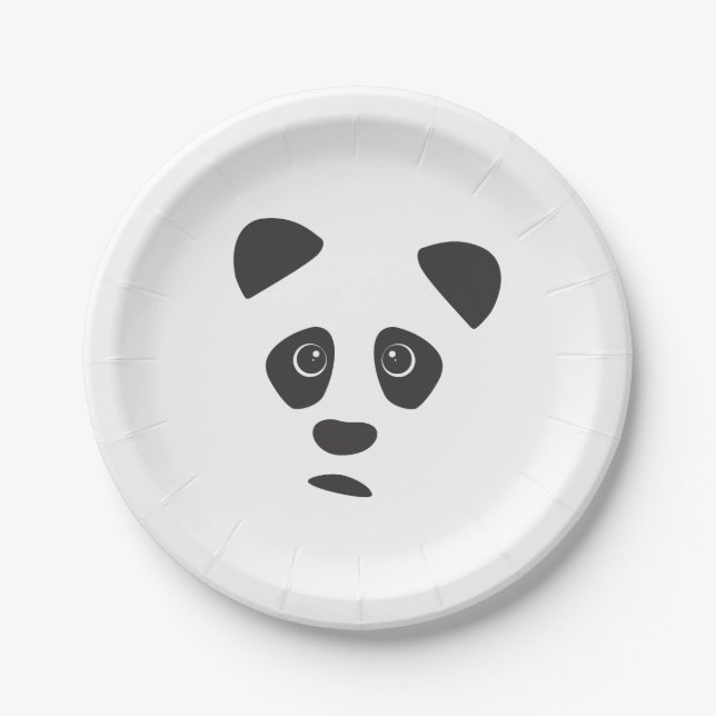 Sad Panda Paper Plate (Front)