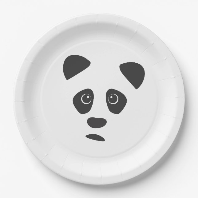 Sad Panda Paper Plate (Front)