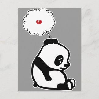 Sad Panda Postcard