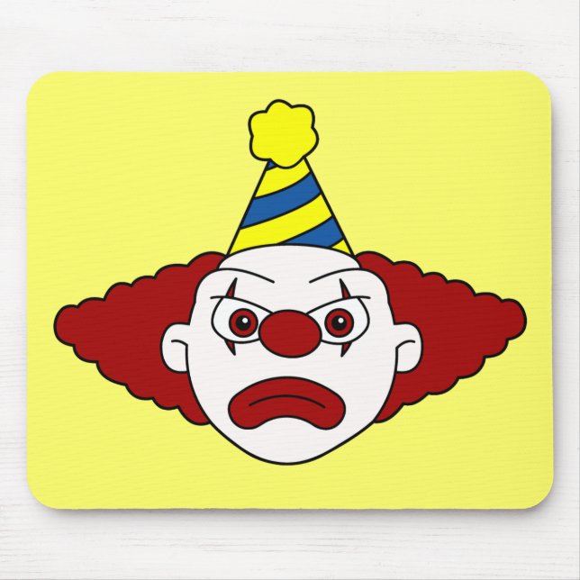 Sad Party Clown Mousepad (Front)