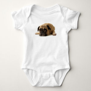 Sad Pug Baby Bodysuit