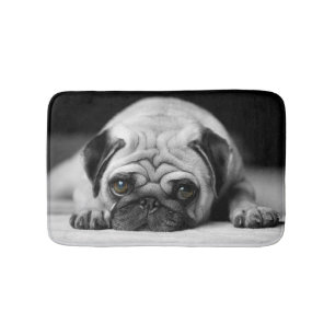 Sad Pug Bath Mat