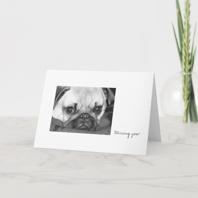 Sad Pug Card (Front)