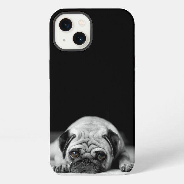 Sad Pug iPhone Case (Back)