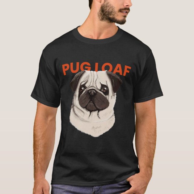 Sad Pug Loaf  Classic T-Shirt 1021 (Front)
