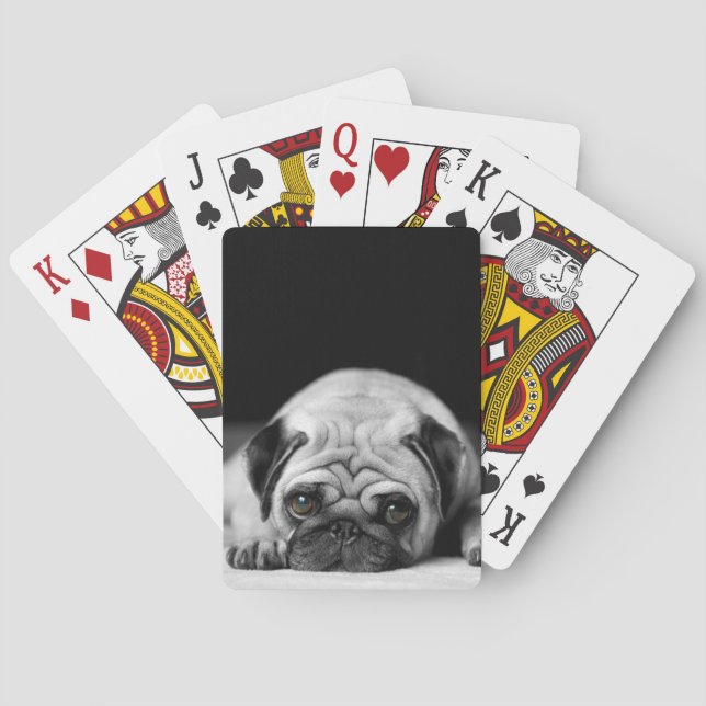 Sad Pug Playing Cards (Back)