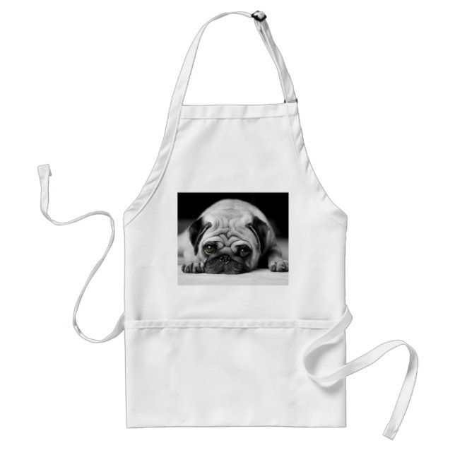 Sad Pug Standard Apron (Front)