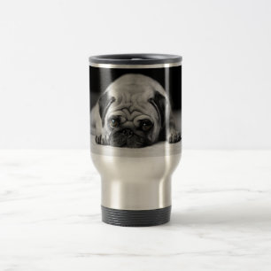 Sad Pug Travel Mug