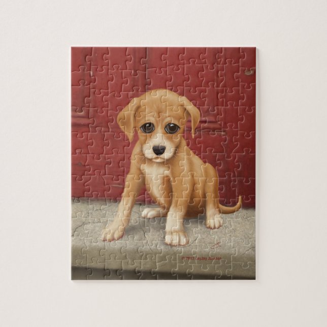 Sad Puppy Jigsaw Puzzle (Vertical)